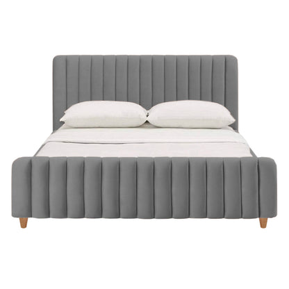 Cama Semidoble Vitale  Gris Plata