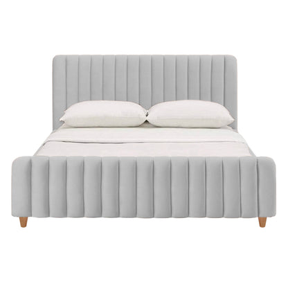 Cama Semidoble Vitale  Gris Perla