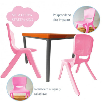 Silla Infantil Andy Junior  Rosada